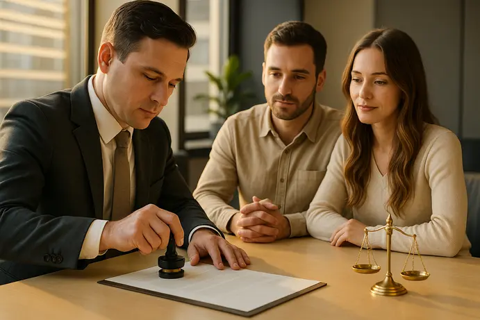 תהליך עריכה ואישור של הסכם ממון