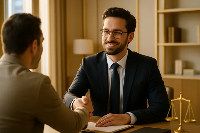 לקוח ועורך דין בונים אמון