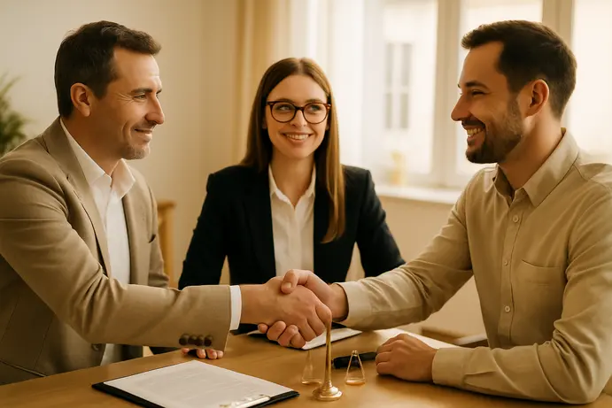 משא ומתן וחתימה על חוזה מכר דירה