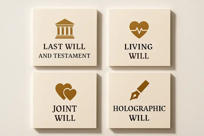 סוגי צוואות שונים לפי החוק הישראלי