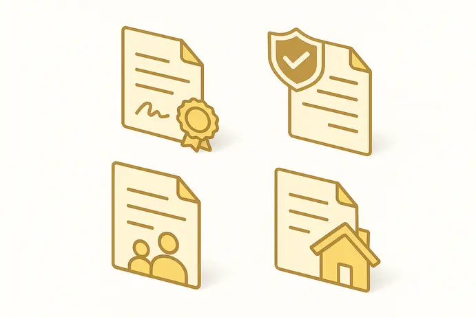 טבלת השוואה בין סוגי צוואות