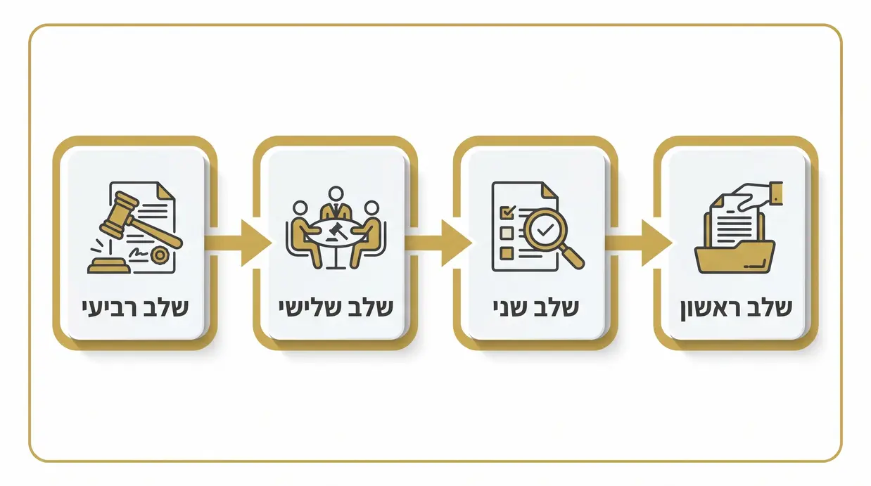 תרשים שלבי השגה וערר על חיובי ארנונה